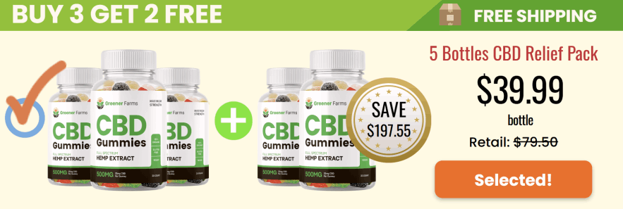 greener farms cbd gummies 1 bottle