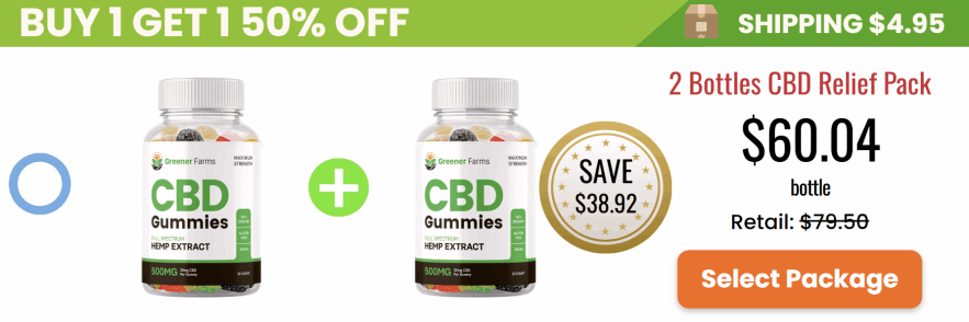 greener farms cbd gummies 3 bottle